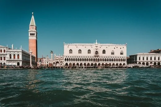 Venice viewed across the water